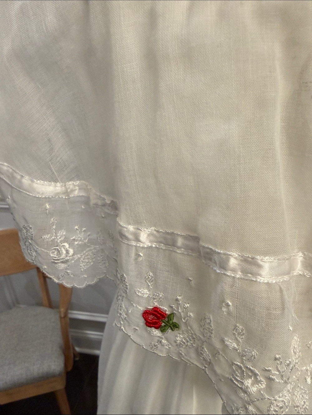 Rare Vintage 70’s Gunne Sax by Jessica San Francisco Cream and Lace Maxi Dress - Picture 10 of 16